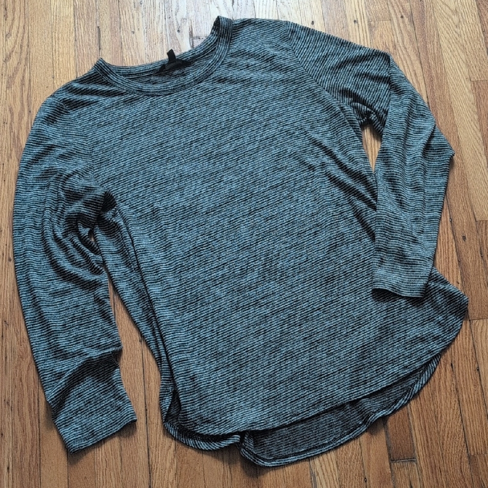 3 for $30: Banana Republic Gray Striped Top